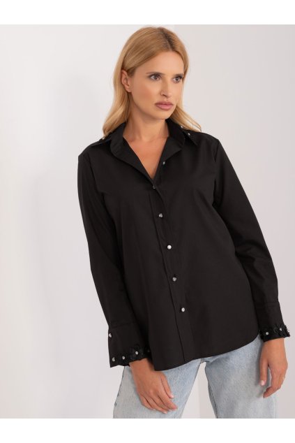 Dámske Košeľa farba Čierna kód LK-KS-509574.71
