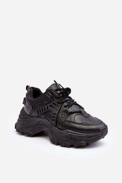 Dámské Sportovní Boty Sneakersy Masivní Černé Toderus (Veľkosť 36)