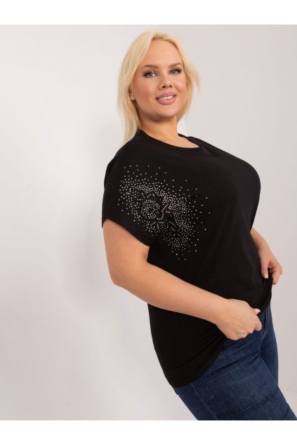 Dámska blúzka plus size čierna PM-BZ-GM2142.71