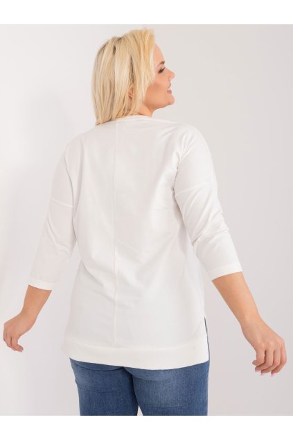 Dámska blúzka plus size okrová RV-BZ-9404.07 (Farba Okrová, Veľkosť ONE SIZE)