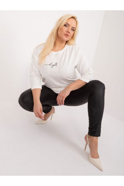 Dámska blúzka plus size okrová RV-BZ-9417.69