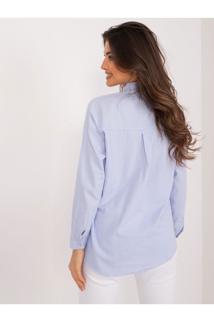 Dámske Košeľa farba Svetlo-modrá kód BP-KS-1019.73 (Farba Svetlo-modrá, Veľkosť S)