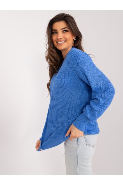 Dámsky sveter farba Modrá kód BA-SW-0321.68P (Farba Modrá, Veľkosť ONE SIZE)