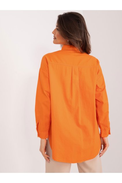 Dámske Košeľa farba Pomarančová kód BP-KS-1026-1.19 (Farba Pomarančová, Veľkosť XL)