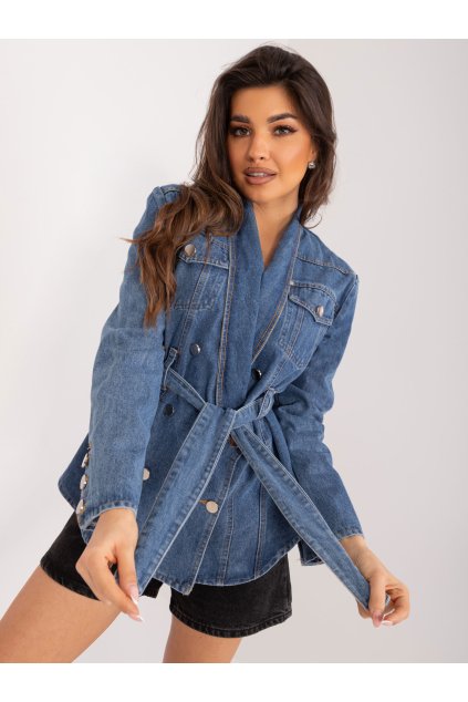 Dámska Bunda farba Tmavo-modrá kód HM-KR-9827.47