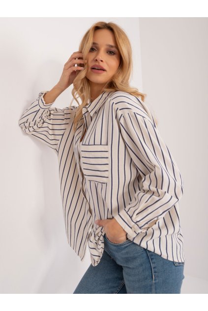 Dámske Košeľa farba Granatovo-modrá kód BP-KS-1148.12 (Farba Granatovo-modrá, Veľkosť S)