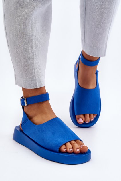Dámske sandále  tmavo modré kód obuvi NN299 BLUE