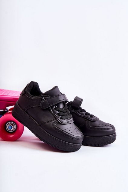 Detské tenisky farba čierna kód obuvi 836-A ALL BLACK