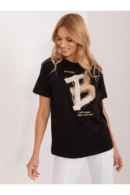 Dámske s aplikáciou farba čierna kód PM-TS-4644.31