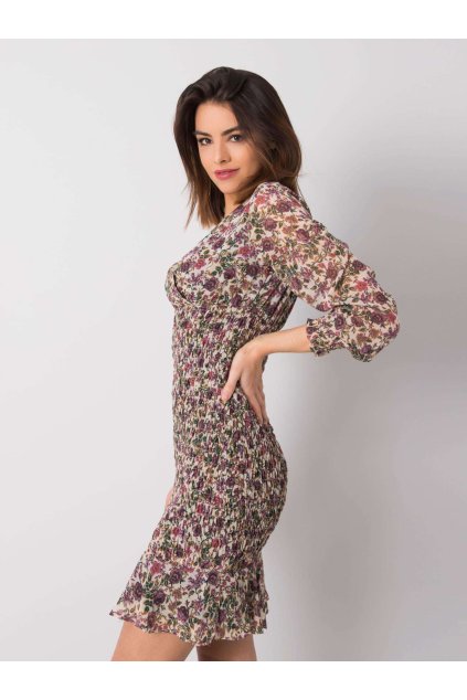 Dámske svetlo-béžove s podtlačeným vzorom kód produktu 15- TemU - 1-328-SK-50024.53 (Farba Svetlo-béžová, Veľkosť M)