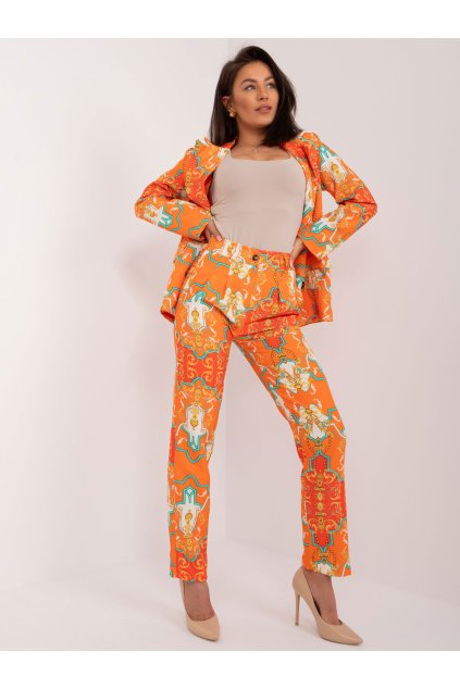 Dámske Komplet farba Pomarančová kód DHJ-KMPL-17131.32X (Farba Pomarančová, Veľkosť L)