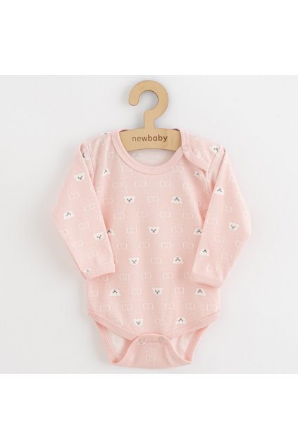 Dojčenské body New Baby Classic II medvedík biely