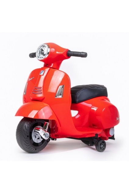 Detská elektrická motorka Baby Mix Vespa červená