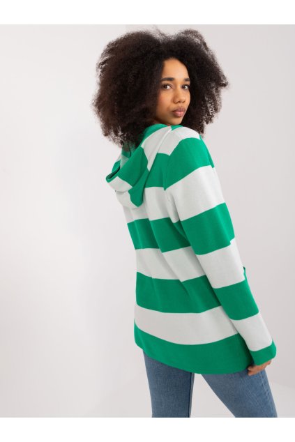 Dámsky sveter farba Bielo-zelená kód PM-SW-B426.38X