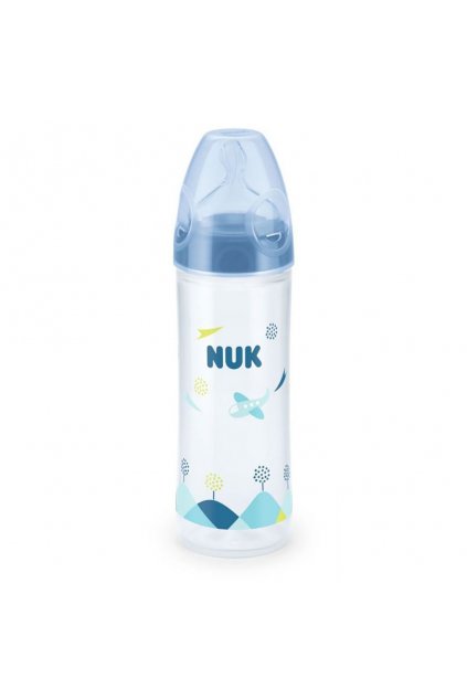 Dojčenská fľaša NUK LOVE 250 ml, 6-18 m modrá