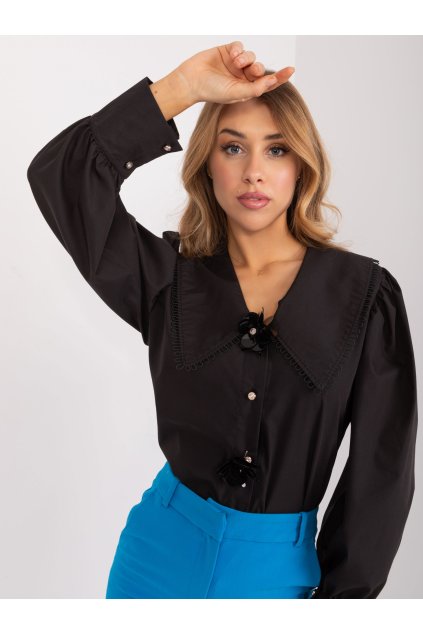 Dámske Košeľa farba Čierna kód LK-KS-509507.43