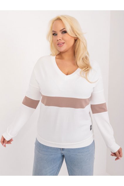 Dámska blúzka plus size okrová RV-BZ-9114.33X