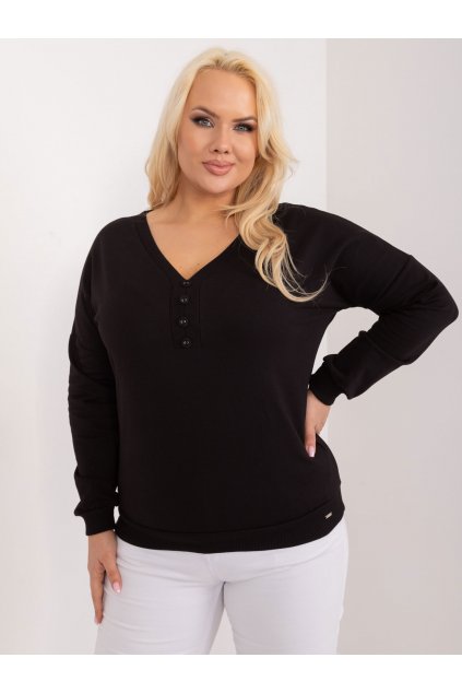 Dámska blúzka plus size čierna RV-BZ-9241.54