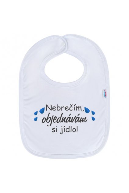 Detský podbradník New Baby Nebrečím objednávám si jídlo!