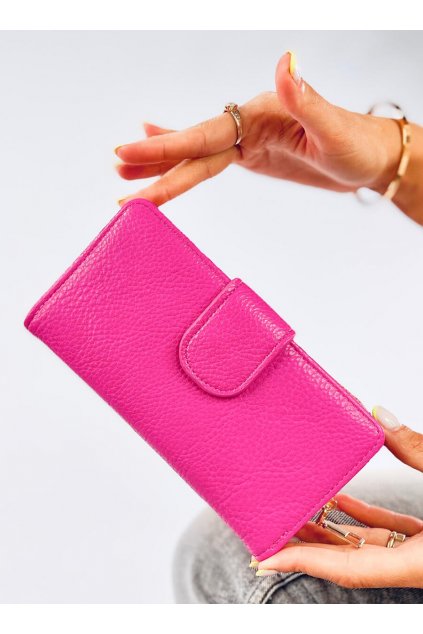 Dámska ružová peňaženka z eko kože kód PN- AAA -10-PF-MD-10050