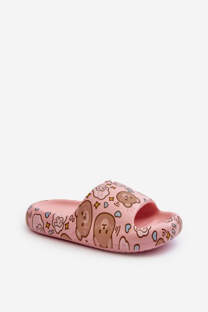 Detské šľapky  ružové kód obuvi M375 PINK
