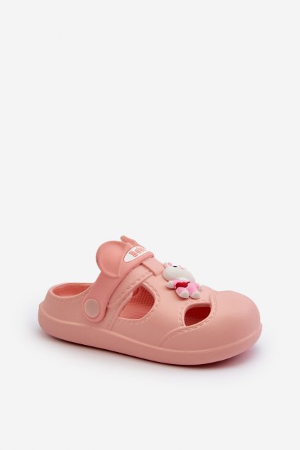 Detské šľapky  ružové kód obuvi M385 PINK