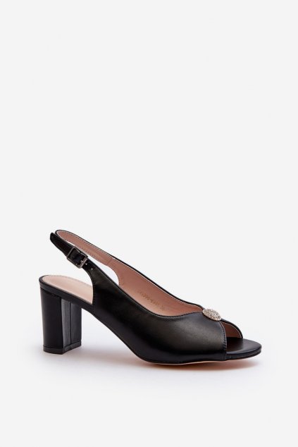 Dámske sandále  čierne kód obuvi 24SD98-6985 BLACK