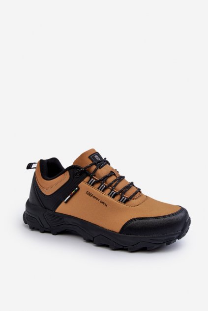 Pánske topánky na zimu  hnedé kód obuvi 24MN38-6927 BLK-CAMEL