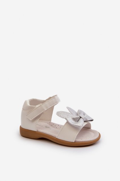Detské sandále  biele kód obuvi 24DZ19-7244 WHITE