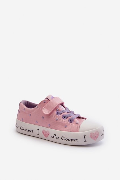 Detské tenisky  ružové kód obuvi LCW-24-02-2160 PINK