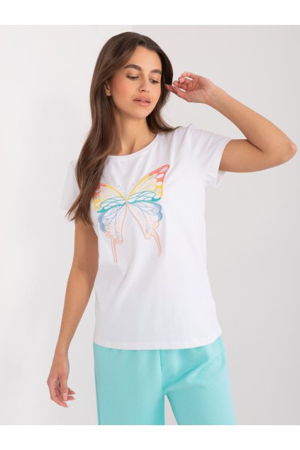 Dámske s aplikáciou farba biela kód RV-TS-9637.39