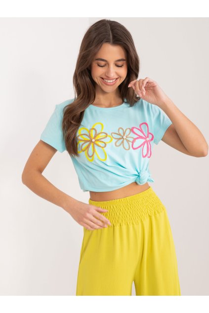 Dámske s aplikáciou farba metová kód RV-TS-9648.98