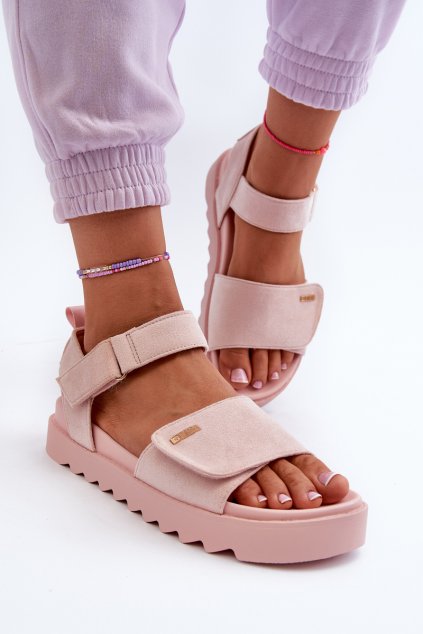 Dámske sandále  ružové kód obuvi NN274701