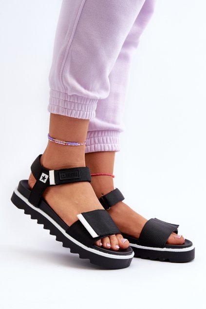 Dámske Sandále na platforme big star nn274778 čierne / (Veľkosť 36)
