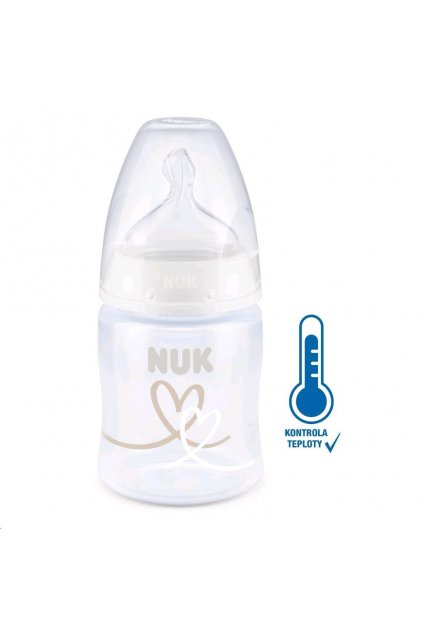 Dojčenská fľaša NUK First Choice Temperature Control 150 ml white