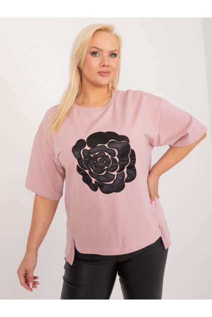 Dámska blúzka plus size ružová FA-BZ-9325.59