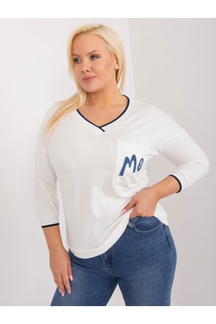 Dámska blúzka plus size okrová RV-BZ-9403.55