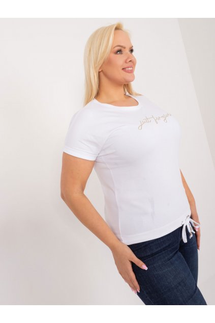 Dámska blúzka plus size biela RV-BZ-9477.27