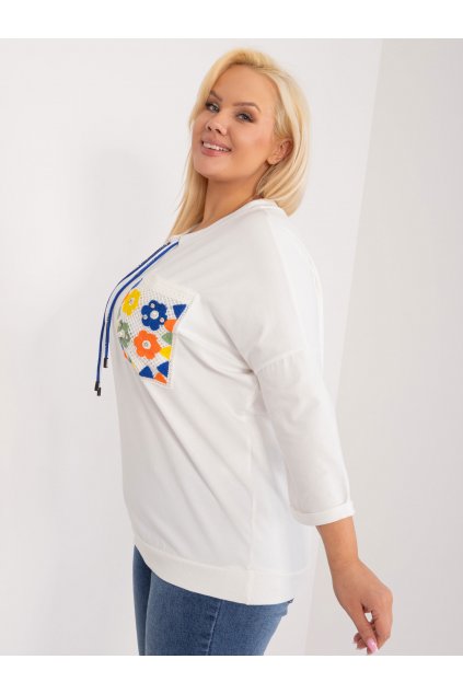 Dámska blúzka plus size okrová RV-BZ-9551.35