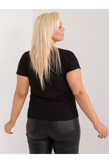 Dámske plus size čierna RV-TS-9475.60