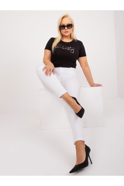 Dámske plus size čierna RV-TS-9480.85