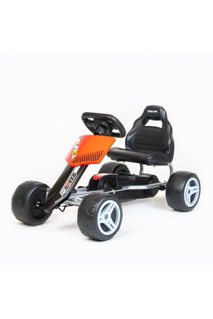 Detská šliapacia motokára Go-kart Baby Mix Speedy červená