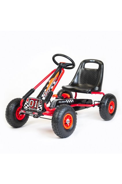 Detská šliapacia motokára Go-kart Baby Mix Razor červená