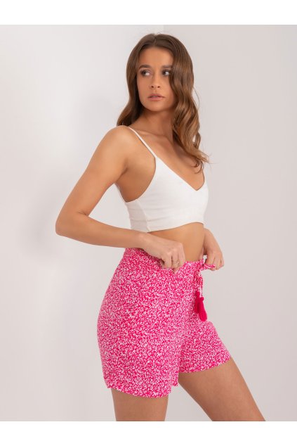 Dámske Šortky farba Tmavo-ružová kód D73771M62393KA (Farba Tmavo-ružová, Veľkosť S)
