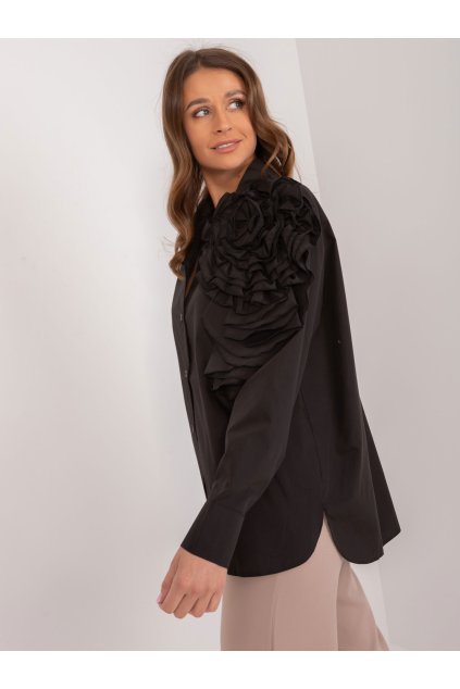 Dámske Košeľa farba Čierna kód LK-KS-509612.28