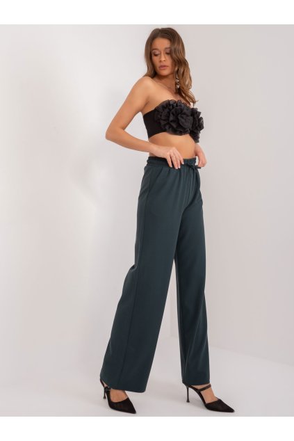 Dámske Nohavice farba Tmavo-zelená kód LK-SP-509616.54