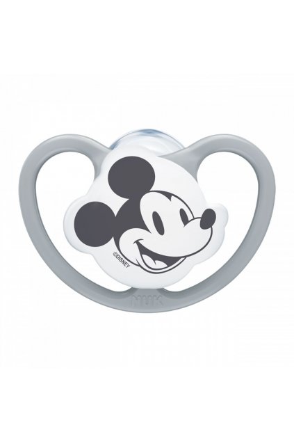 Cumlík Space NUK 6-18m Disney Mickey Mouse sivá