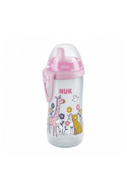 Detská fľaša NUK Kiddy Cup 300 ml ružová