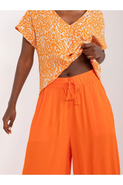 Dámske Nohavice farba Pomarančová kód D73761M62237D (Farba Pomarančová, Veľkosť S)