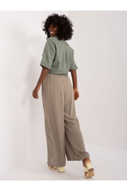 Dámske Nohavice farba Khaki kód D73761M62237E (Farba Khaki, Veľkosť L)